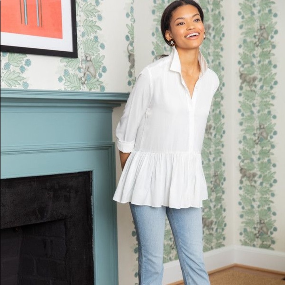 Tuckernuck White Charlotte Blouse